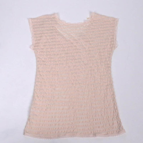 フレンチシャツ 下着 TUNIC【定番】 サッカーボーダー フレンチシャツ ベージュ 9447-C