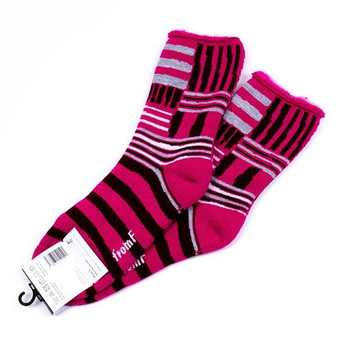 ソックス fromF モコモコソックス ビーバンティーリ/線のスタイル ピンク サイズM 36-38 (22.5ー25cm)TV073M-PK