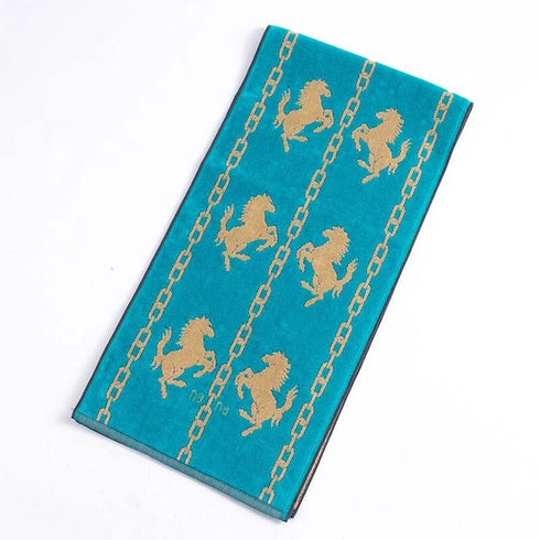 タオル 横浜ナナ 湘南ナナ NANA スポーツタオル ホース ターコイズブルーベージュ nn-spt133