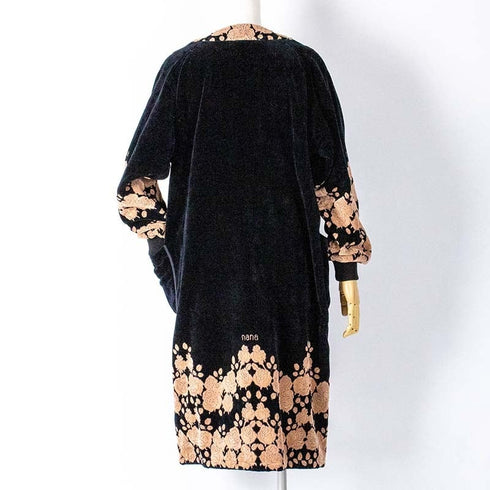 ガウン 横浜ナナ NANA ルームウェア サイズL ローズ クロベージュ nn-gwn3A