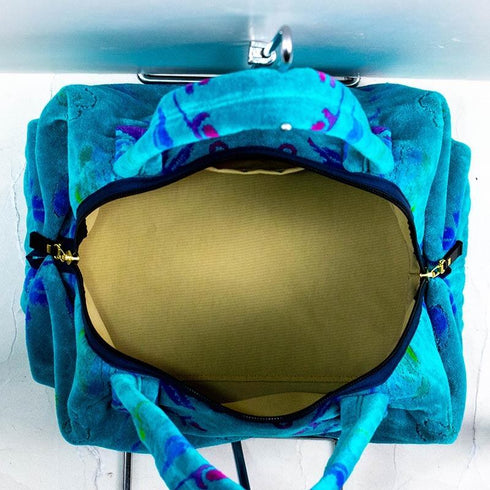 バッグ 横浜ナナ 湘南ナナ NANA ワンデーバッグ ローズパピヨン柄 ターコイズブルー多色 nn-OD8-B