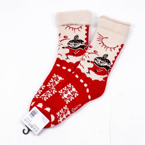 ソックス MOOMIN モコモコソックス ミィ― レッド サイズM 36-38 (22.5ー25cm)MO038MRD