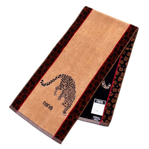 タオル 横浜ナナ NANA フェイスタオル ハーフ ジャガー ベージュ nn-fth14-A