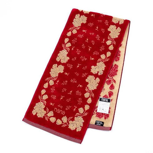 タオル 横浜ナナ NANA フェイスタオル ハーフ チューリップ2 アカベージュ nn-fth28-A