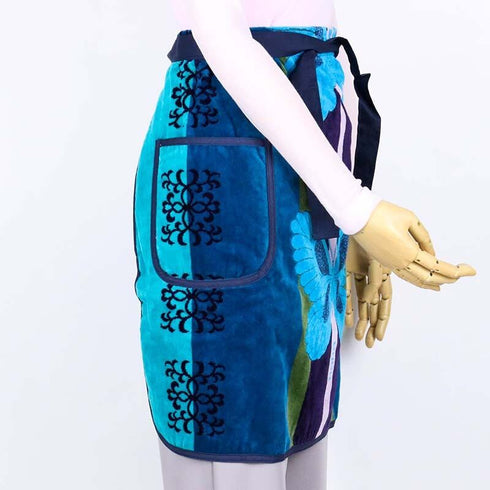 エプロン 横浜NANA サロンエプロン B蝶 ブルー nn-sep1-B