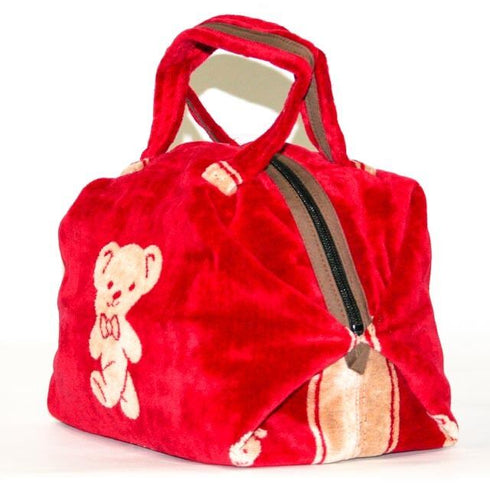 バッグ 横浜ナナ NANA ボストンバッグ中 ベア柄 アカベージュ nn-btm7