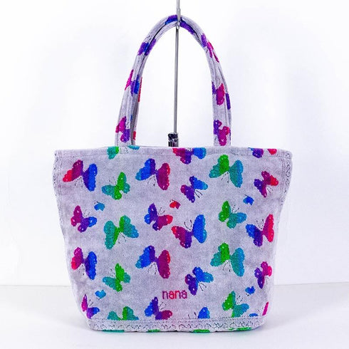 バッグ 横浜ナナ 湘南ナナ NANA トートポケットバッグ パピヨン柄 グレー多色 nn-ttp3-A