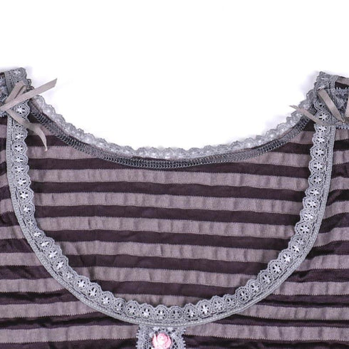 フレンチシャツ 下着 TUNIC【定番】 サッカーボーダー フレンチシャツ グレー 9447-F