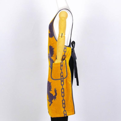 エプロン 横浜ナナ 湘南ナナ NANA DXエプロン ホース イエローグレー nn-dxeps21F