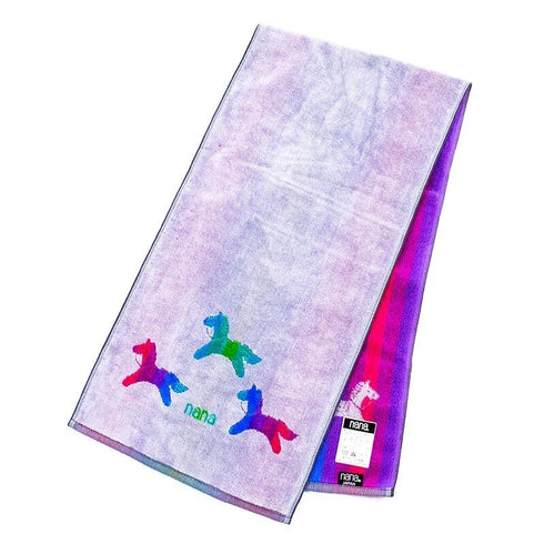 タオル 横浜ナナ 湘南ナナ NANA スポーツタオル ポニー柄 グレー多色 nn-spt210