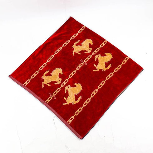 タオル 横浜ナナ NANA バスタオル ホース柄 アカベージュ nn-bast8-B