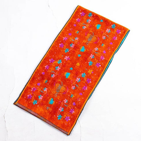 タオル 横浜ナナ NANA スポーツタオル ハートフラワー柄 オレンジ多色 nn-spt243