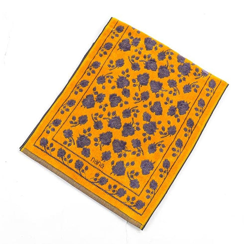 タオル 横浜ナナ 湘南ナナ NANA フェイスタオル ローズ2柄 イエローグレー nn-ft26-B