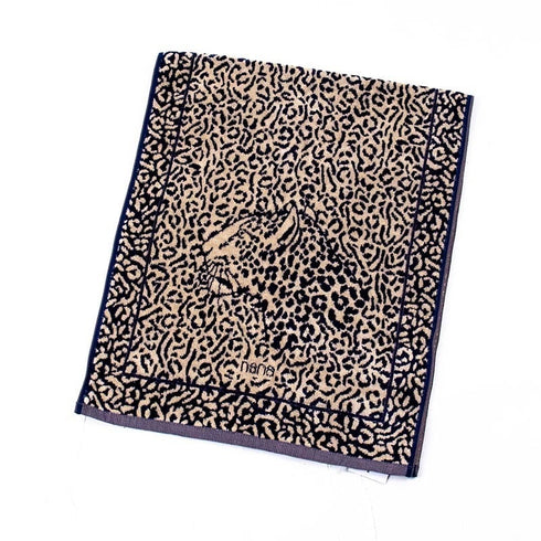 タオル 横浜ナナ 湘南ナナ NANA フェイスタオル ジャガー2柄 紺ベージュ nn-ft7-B