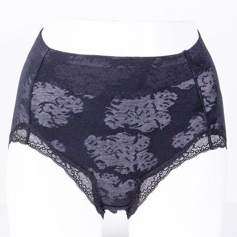 ショーツ 下着 TUNIC モダールメッシュ/プレミアムスムージー キレイフィットショーツ クロ 2136M-D