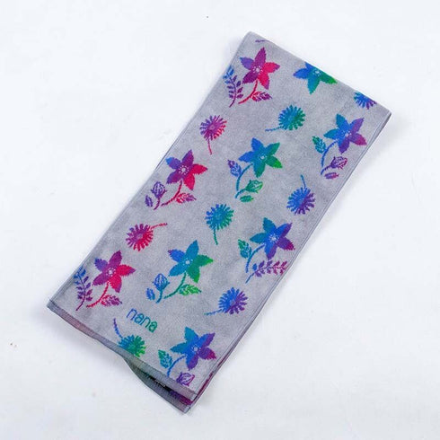 タオル 横浜ナナ NANA フェイスタオル ハーフ コスモス グレー多色 nn-fth74