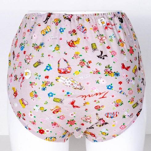 ショーツ 下着 TUNIC 80接結・プティTunic オヤスミパンツ グレージュ サイズL 1141L-C