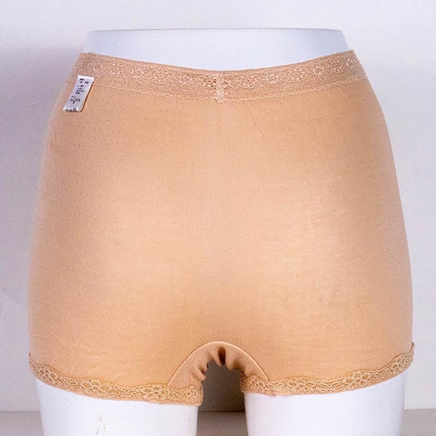 ショーツ テフテフ まいてふてふ ふわふわコットン ショーツ1分丈(アウトゴム)ベージュ サイズL TF-AP01L-C