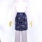 エプロン 横浜NANA サロンエプロン レースバタフライ   紺/シロ