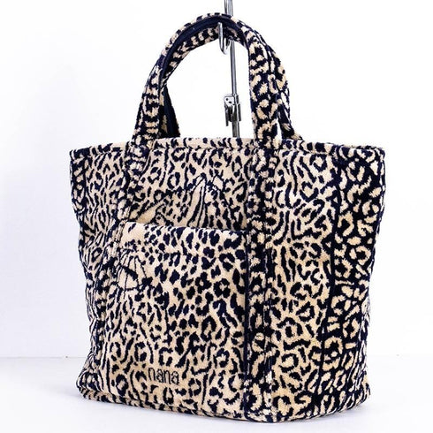 バッグ 横浜ナナ 湘南ナナ NANA トートバッグ小 ジャガー2 ベージュ紺 nn-tts6A