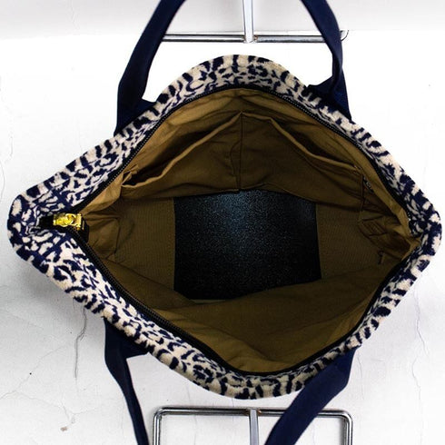 バッグ 横浜ナナ NANA ショルダーバッグ ジャガー2柄 ベージュ紺 nn-sb4-B