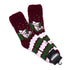 ソックス MOOMIN モコモコソックス ムーミンとスナフキン ボルドー  サイズM 36-38 (22.5ー25cm)MM028MB
