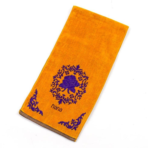 タオル 横浜ナナ 湘南ナナ NANA フェイスタオル ハーフ ローズ3柄 イエローパープル nn-fth12-R