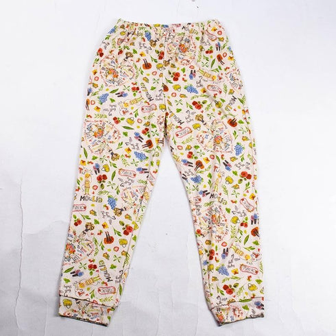 【セール】パジャマ TUNIC アーモンド接結・リーフキャラ ベージュ フリーサイズ 長袖トレーナーパジャマ AWS-43413-A