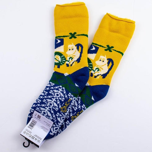 ソックス MOOMIN モコモコソックス ムーミン&フローレン ネウロス/編み物 マスタード サイズM 36-38 (22.5ー25cm)MM042MMD