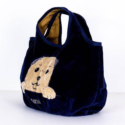 バッグ 横浜ナナ 湘南ナナ NANA Kバッグ 柴犬 紺ベージュ nn-k48A