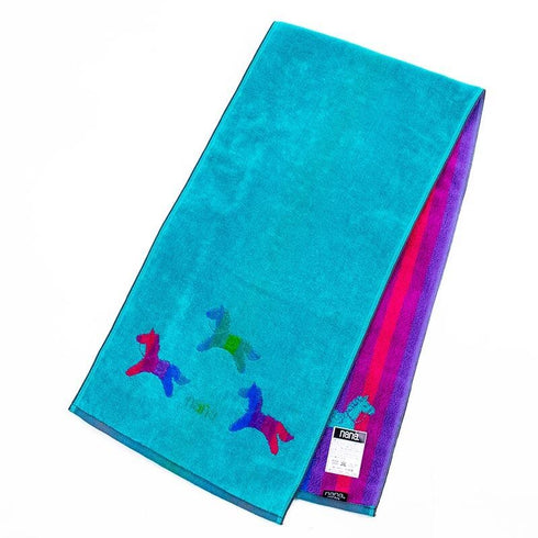 タオル 横浜ナナ 湘南ナナ NANA スポーツタオル ポニー柄 ターコイズブルー多色 nn-spt212