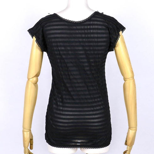 フレンチシャツ 下着 TUNIC【定番】 サッカーボーダー フレンチシャツ クロ 9447-D