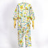 【セール】パジャマ TUNIC 80シルキーローンサッカー・レモネードGirl 7分袖全開パジャマ フリーサイズ オレンジ AWS-26088-B
