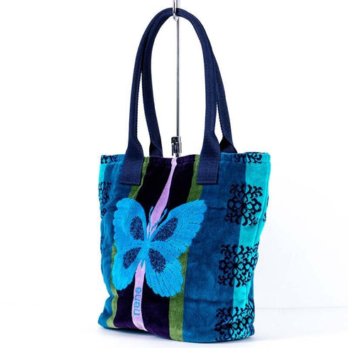 バッグ 横浜ナナ NANA H1バッグ B蝶 ブルー nn-H1-19-B