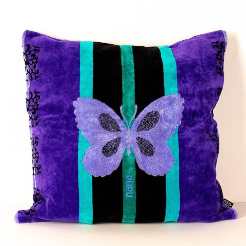 クッションカバー 横浜ナナ 湘南ナナ  NANA B蝶 パープル nn-CC1-C